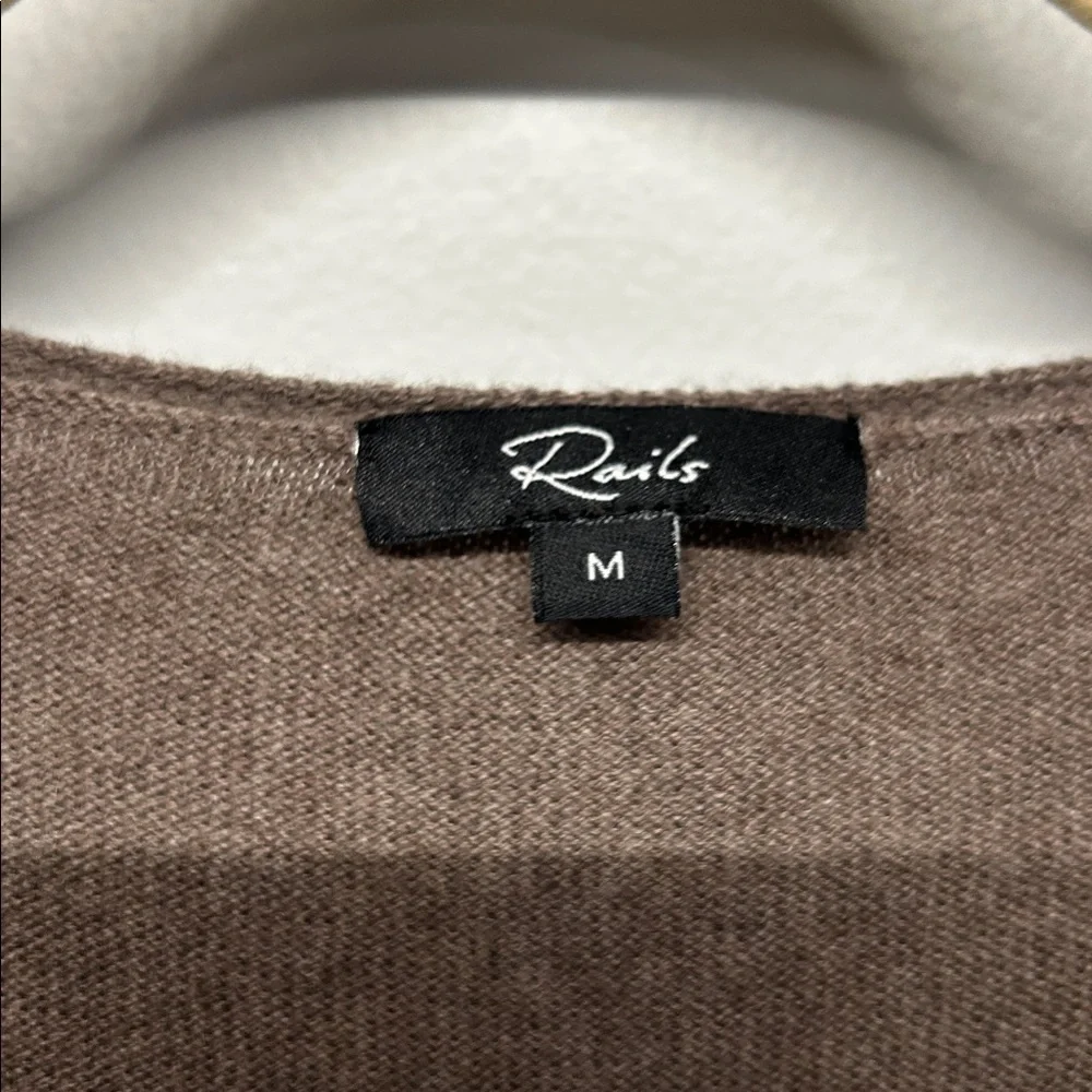 Rails Margot Sweater Dress Medium Tan Neutral Minimalist Staple Quiet Luxury - Picture 3 of 6